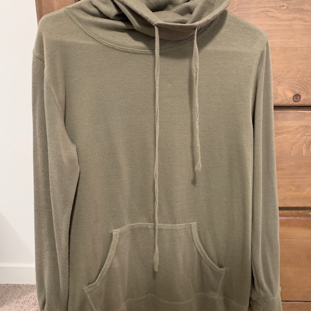 Olive green turtle neck sweater